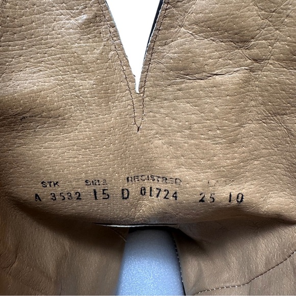 Corral Leather Barbed Wire Square Toe Brown Cowboy Boots A3532 Mens Size 15 D - Picture 12 of 16